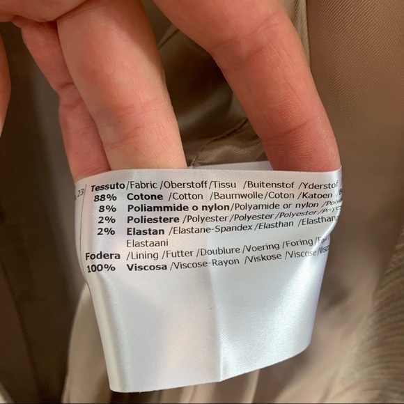 Cinzia Rocca Brocade Metallic Blazer Jacket Gold Blush NWT 8 44 - Picture 9 of 11